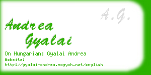 andrea gyalai business card